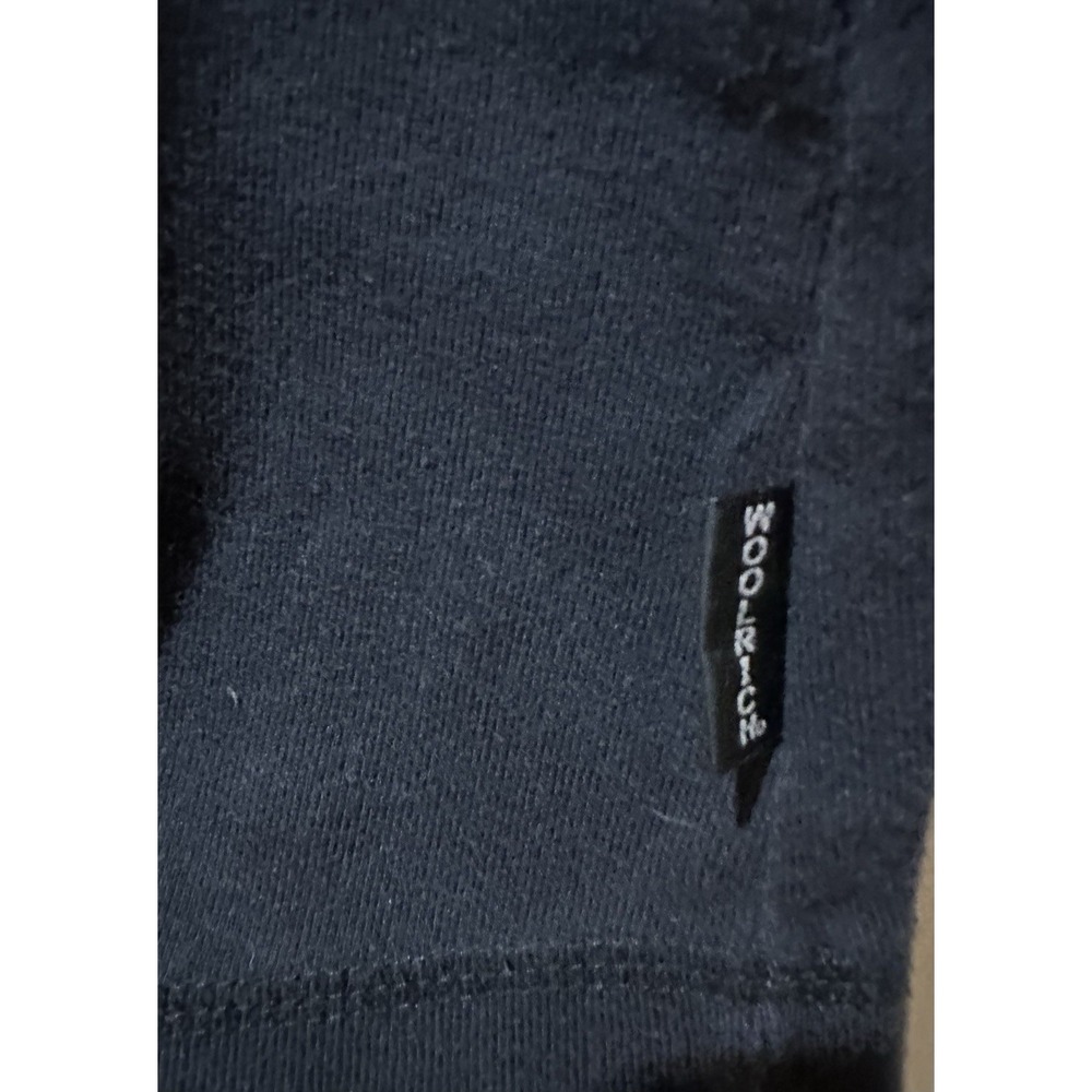 Woolrich Women's V- Neck Raglan Sleeve Cotton Shirt Size Large - Black - Picture 3 of 5